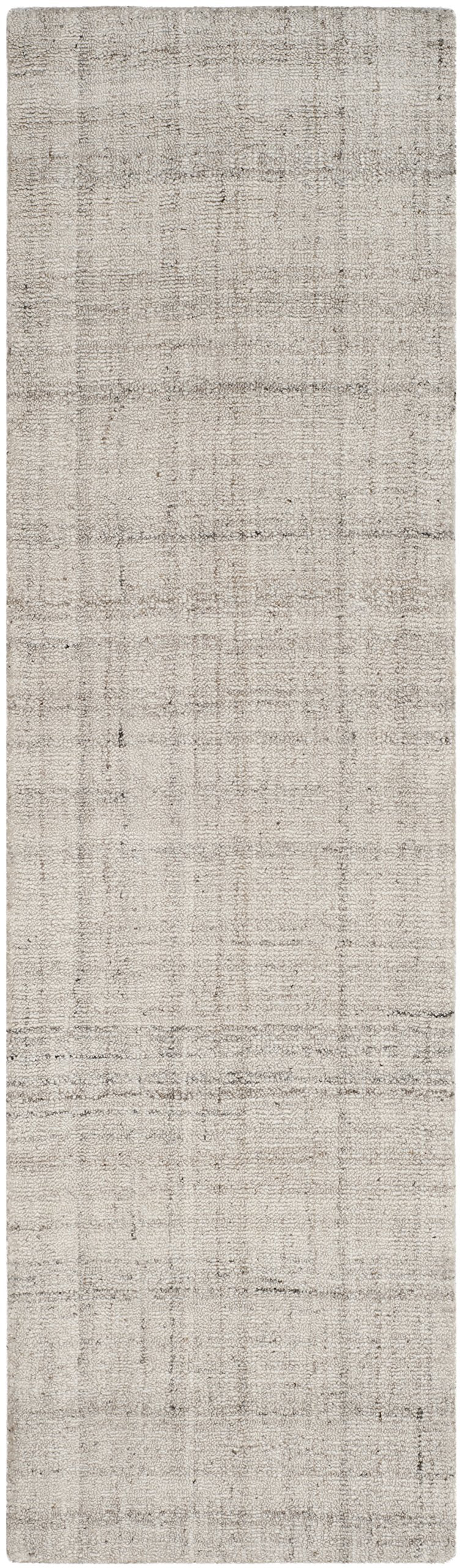 Safavieh Abstract Collection Runner Rug - 2'3'' X 8', Light Grey, Handmade Wool & Viscose, Ideal For High Traffic Areas In Livin